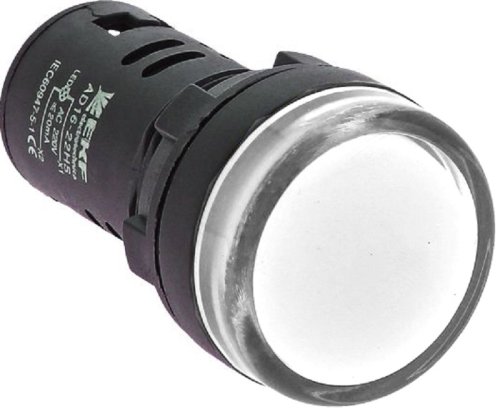 Сигнальная лампа светодиодная EKF PROxima AD16-16HS 16мм 24В белый фото Сигнальная лампа светодиодная EKF PROxima AD16-16HS 16мм 24В белый картинка